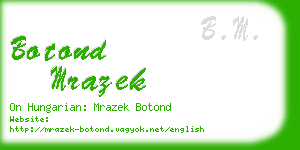 botond mrazek business card